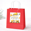 Thank You Sticker (Square) - Construction