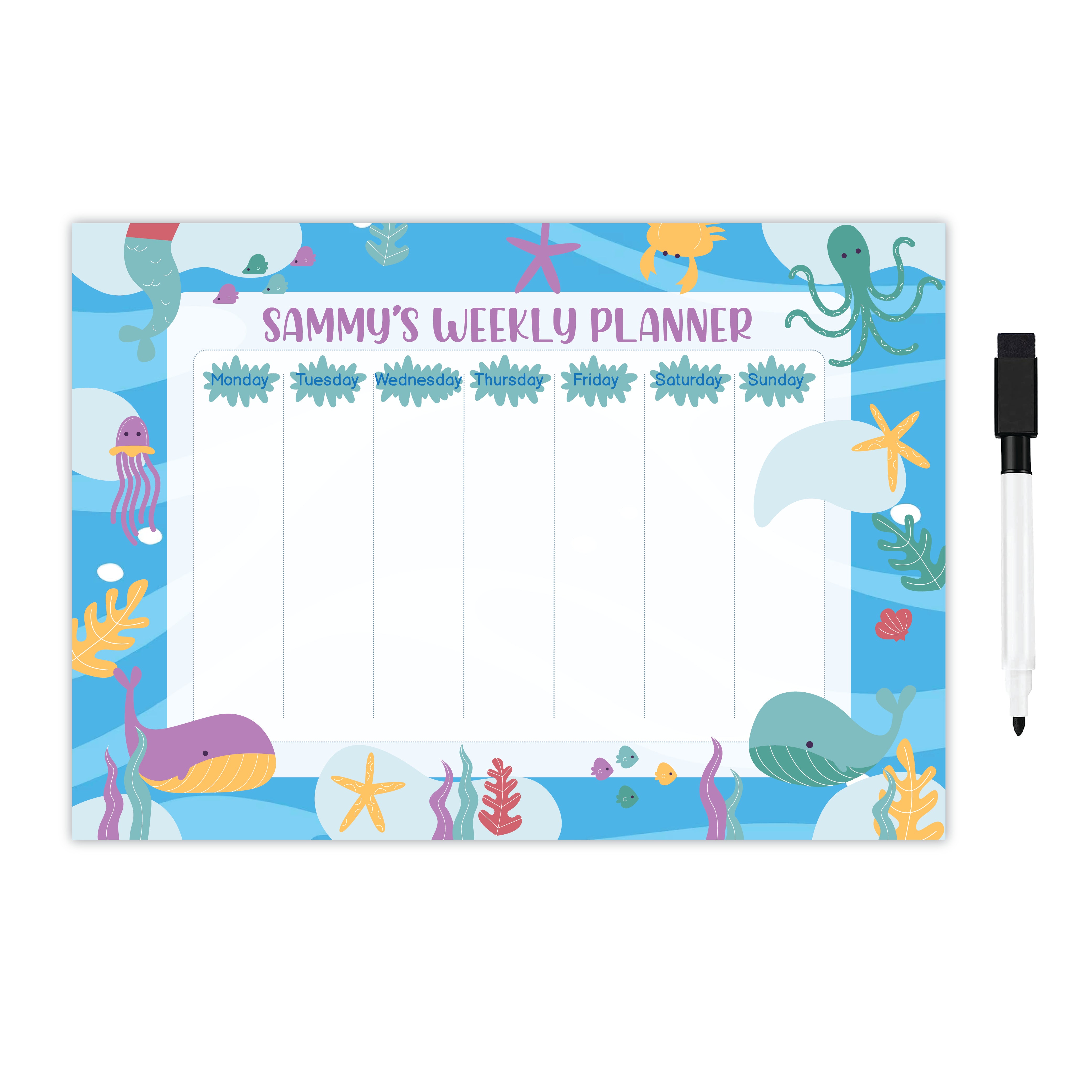 Weekly Planner - Underwater