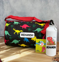 Rakhi Duffle Bag & Sipper Hamper - Dino