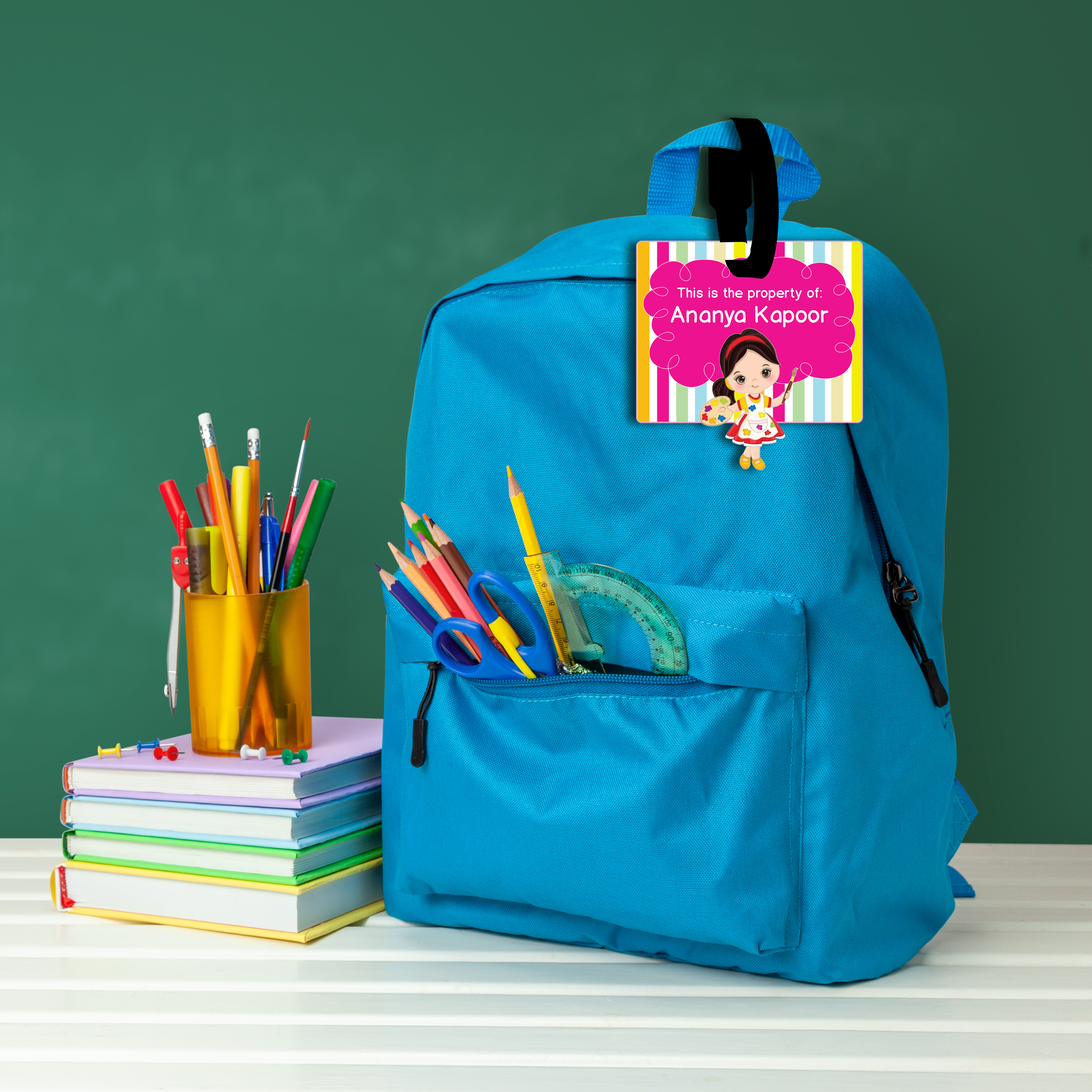 Bag Tag - Cute school girls